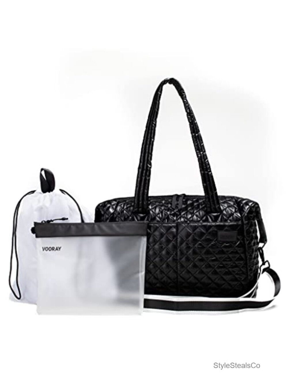 25L Duffel Bag with Laptop Sleeve, Removable Strap, Wet/Dry Pouch, Travel Gym